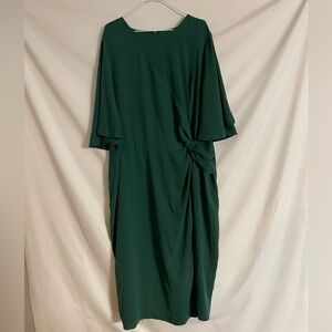 Asos womens plus size curve wrap midi dress size 22